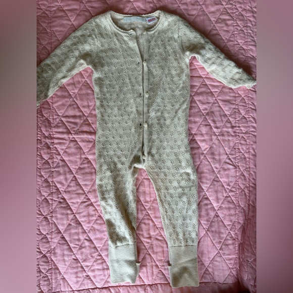 Zara Other - Zara baby Knit Jumpsuit with foot - cashmere, cotton and silk. 6-9 months